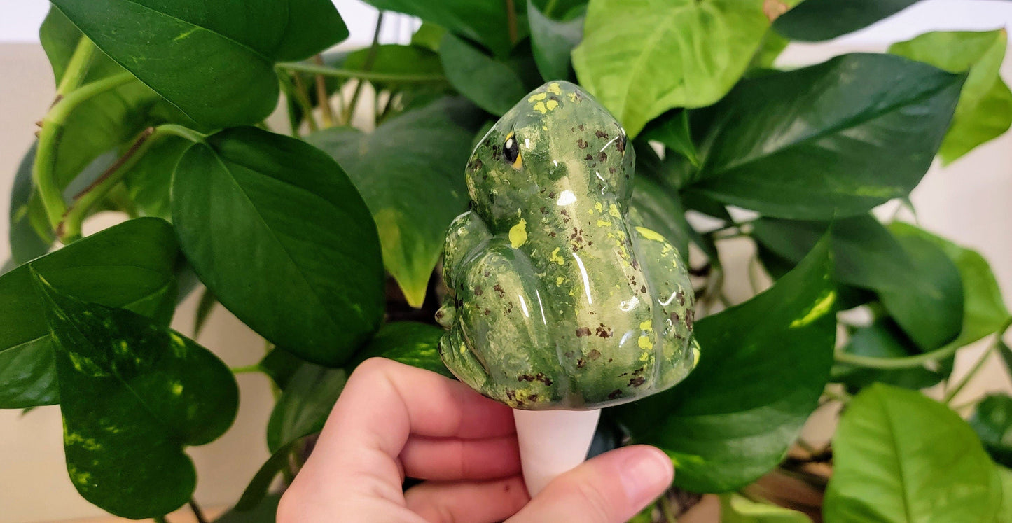 Open-Mouth Frog Plant Watering Spike Mountain Mudworks