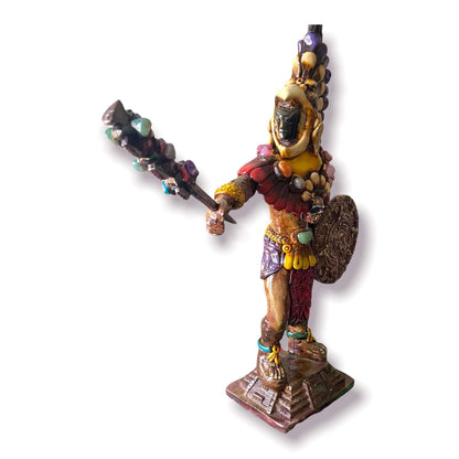 Aztec Warrior Statue | Handcrafted Cultural Sculpture