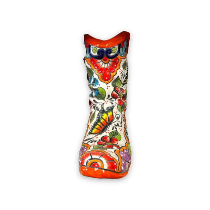 Colorful Boot Planter | Handcrafted Talavera Pot