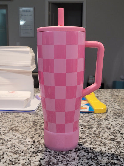 Pink Parade Glitter silicone boot bumper for tumbler