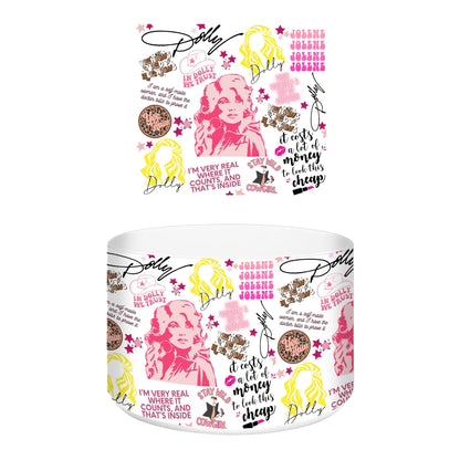 Dolly Parton Silicone Boot Bumper Sleeve for tumblers