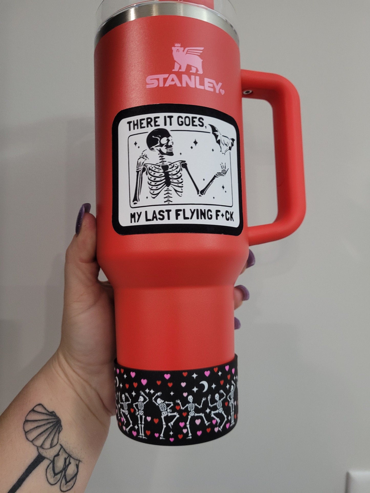 SkellyLove silicone boot sleeve bumper for tumbler