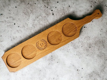 Bourbon Flight Board with Custom Engraving