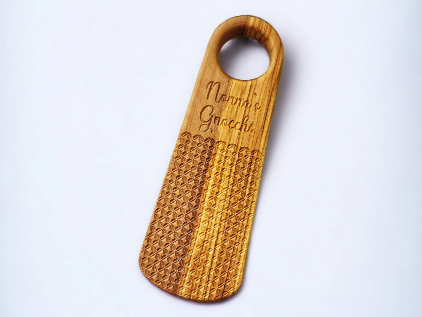 Olive Wood Gnocchi Board – Deep Grooves for Classic Texture