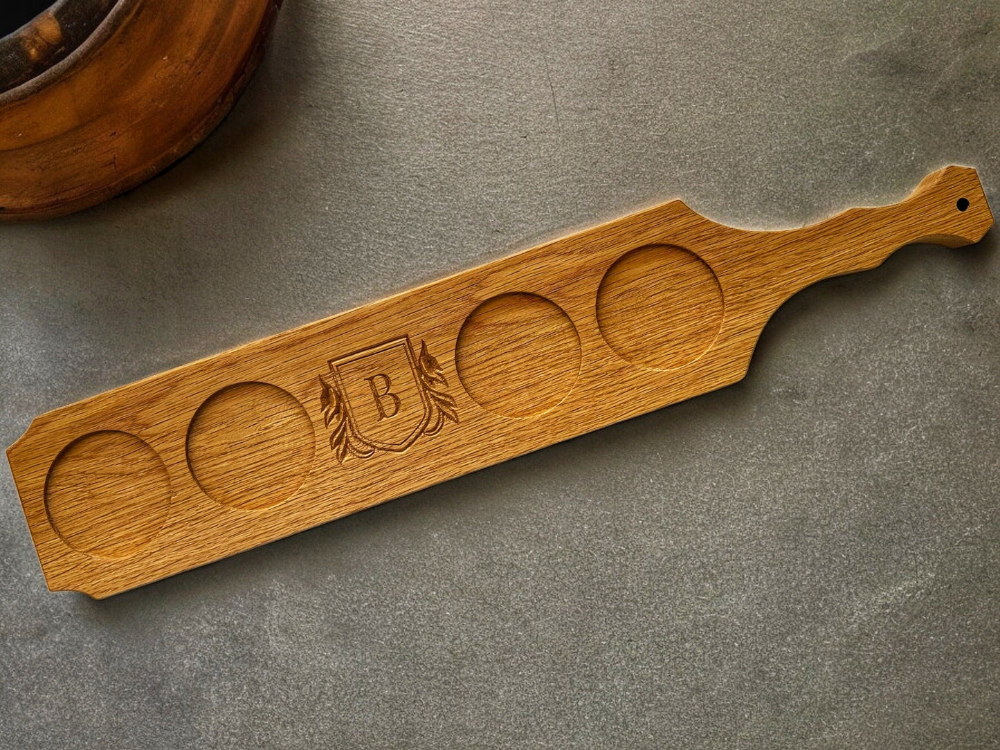 Bourbon Flight Board with Custom Engraving