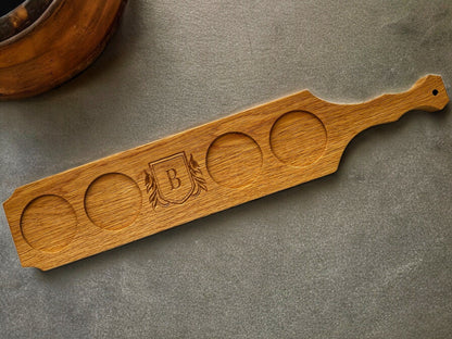 Bourbon Flight Board with Custom Engraving