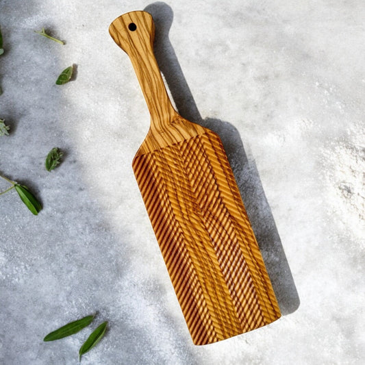 Olive Wood Gnocchi Board – Deep Grooves for Classic Texture
