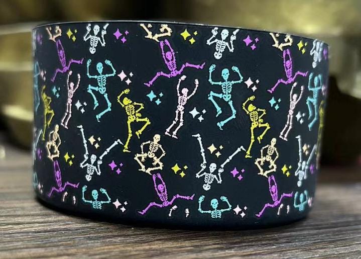 Dancin Skellys Silicone Boot Bumper Sleeve for Tumblers