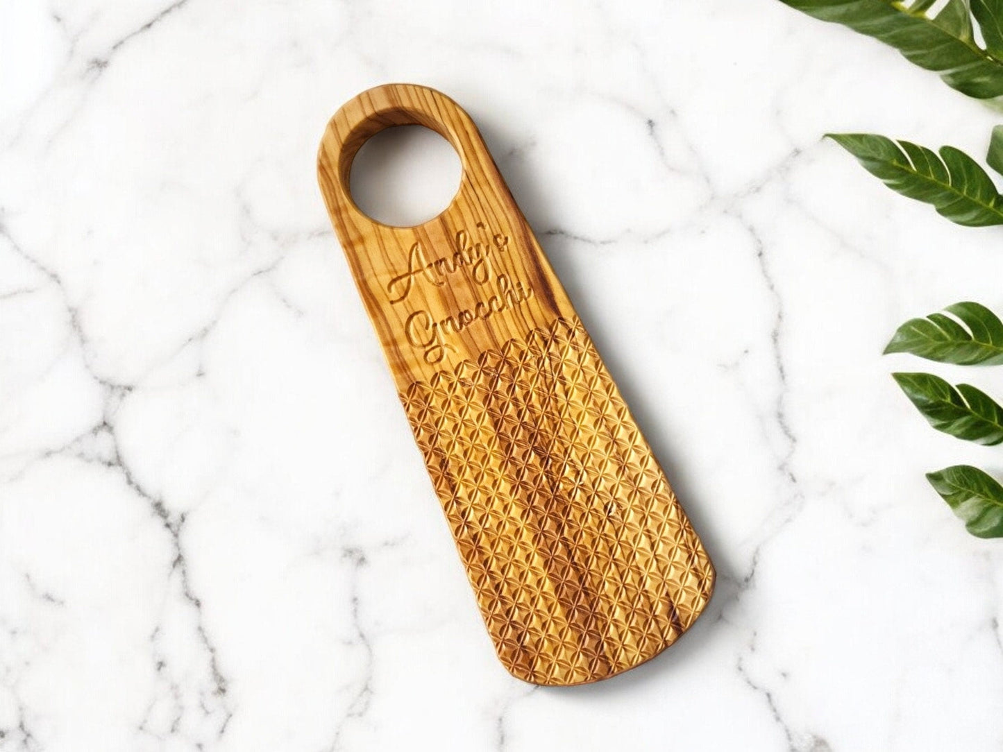 Olive Wood Gnocchi Board – Deep Grooves for Classic Texture