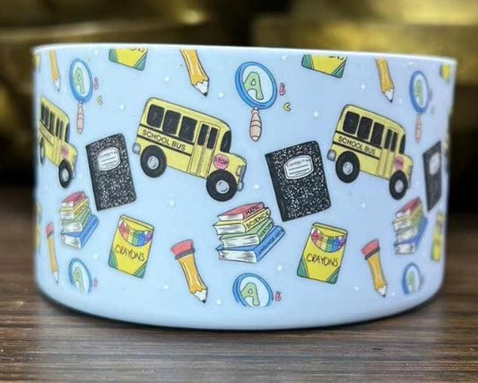 Back To School Silicone Boot Bumper Sleeve for tumblers