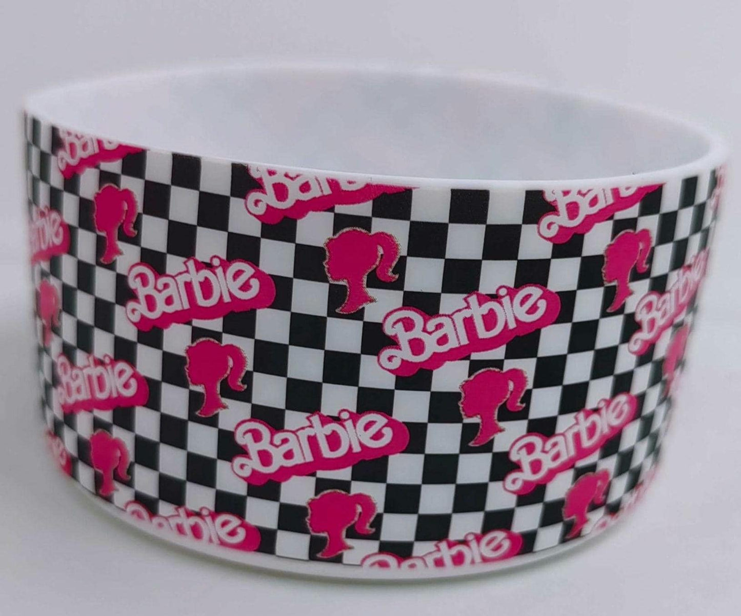 BarbieCheckeredPink Silicone Boot Bumper Sleeve