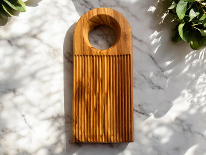 Olive Wood Gnocchi Board – Deep Grooves for Classic Texture