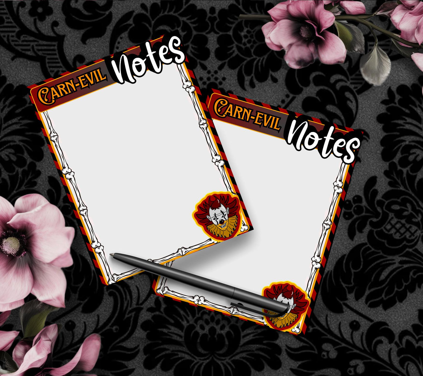Carn-Evil Notepad: Creepy Carnival To-Do List, Horror Fan Stationery