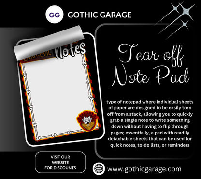 Carn-Evil Notepad: Creepy Carnival To-Do List, Horror Fan Stationery
