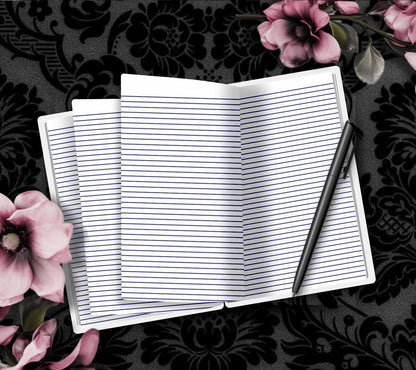 Queen Bee of the Dead Notebook- Hand Drawn– 160 Lined Pages for Daily Tasks and Notes