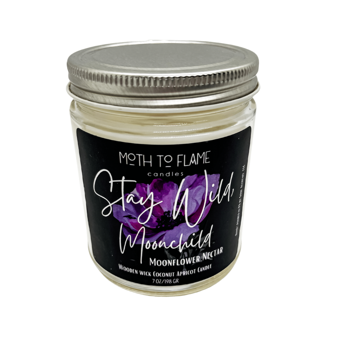 Stay Wild, Moon Child – 7 oz Candle Moth to Flame Candles