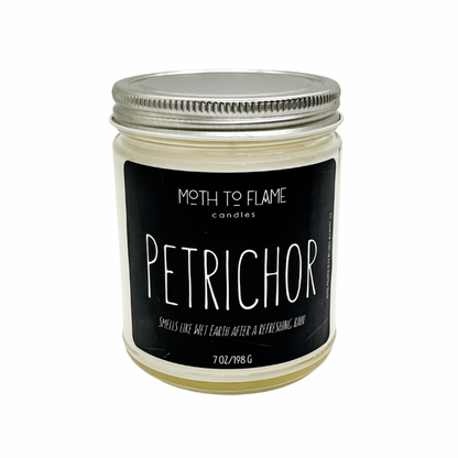 Petrichor – Grounding Earth-Scented Candle (7 oz) Moth to Flame Candles
