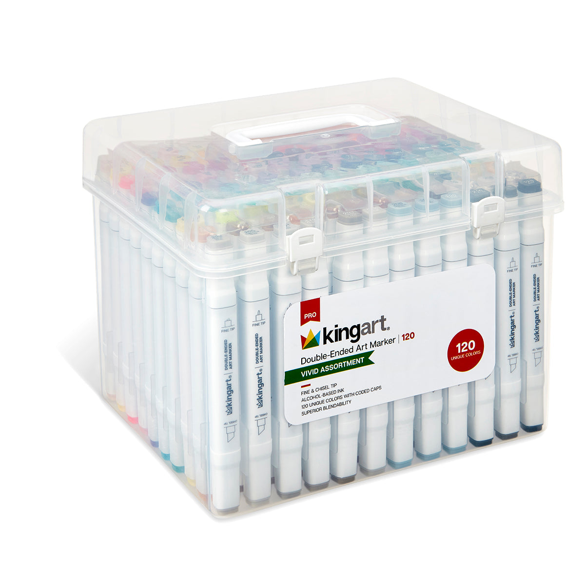 Double-Ended Alcohol Markers - 120 Colors
