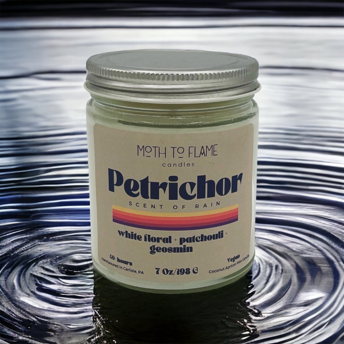 Petrichor – Grounding Earth-Scented Candle (7 oz) Moth to Flame Candles