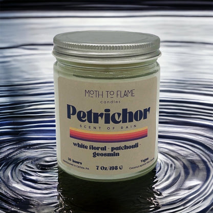 Petrichor – Grounding Earth-Scented Candle (7 oz) Moth to Flame Candles