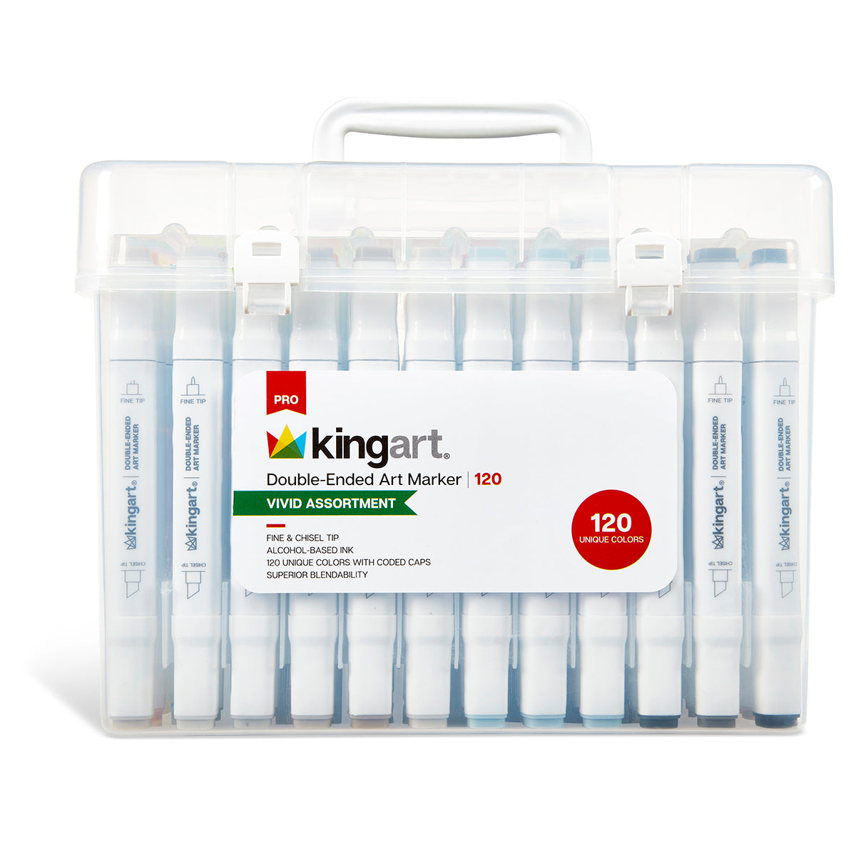 Double-Ended Alcohol Markers - 120 Colors