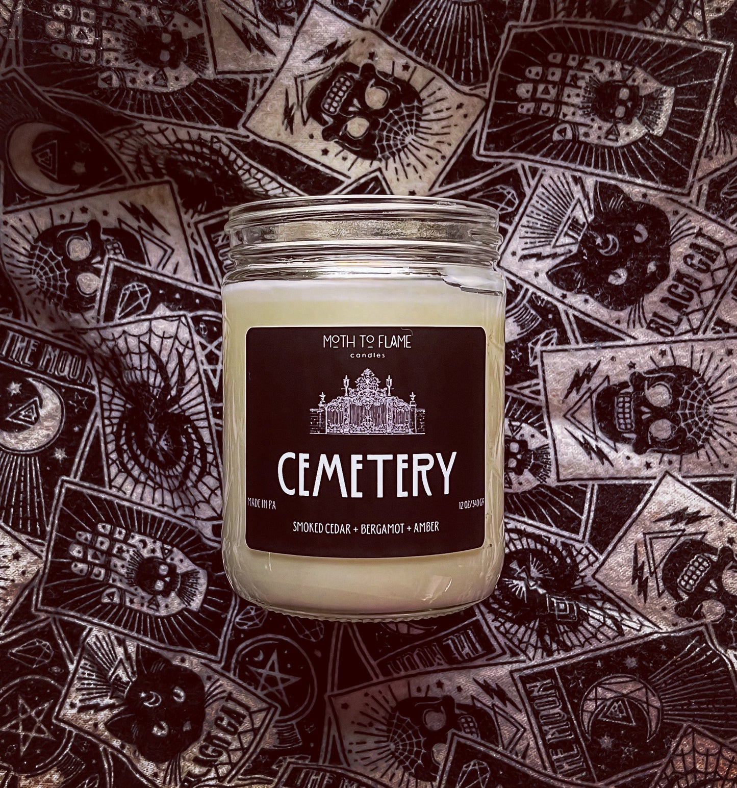 Cemetery – 7 oz Candle Moth to Flame Candles