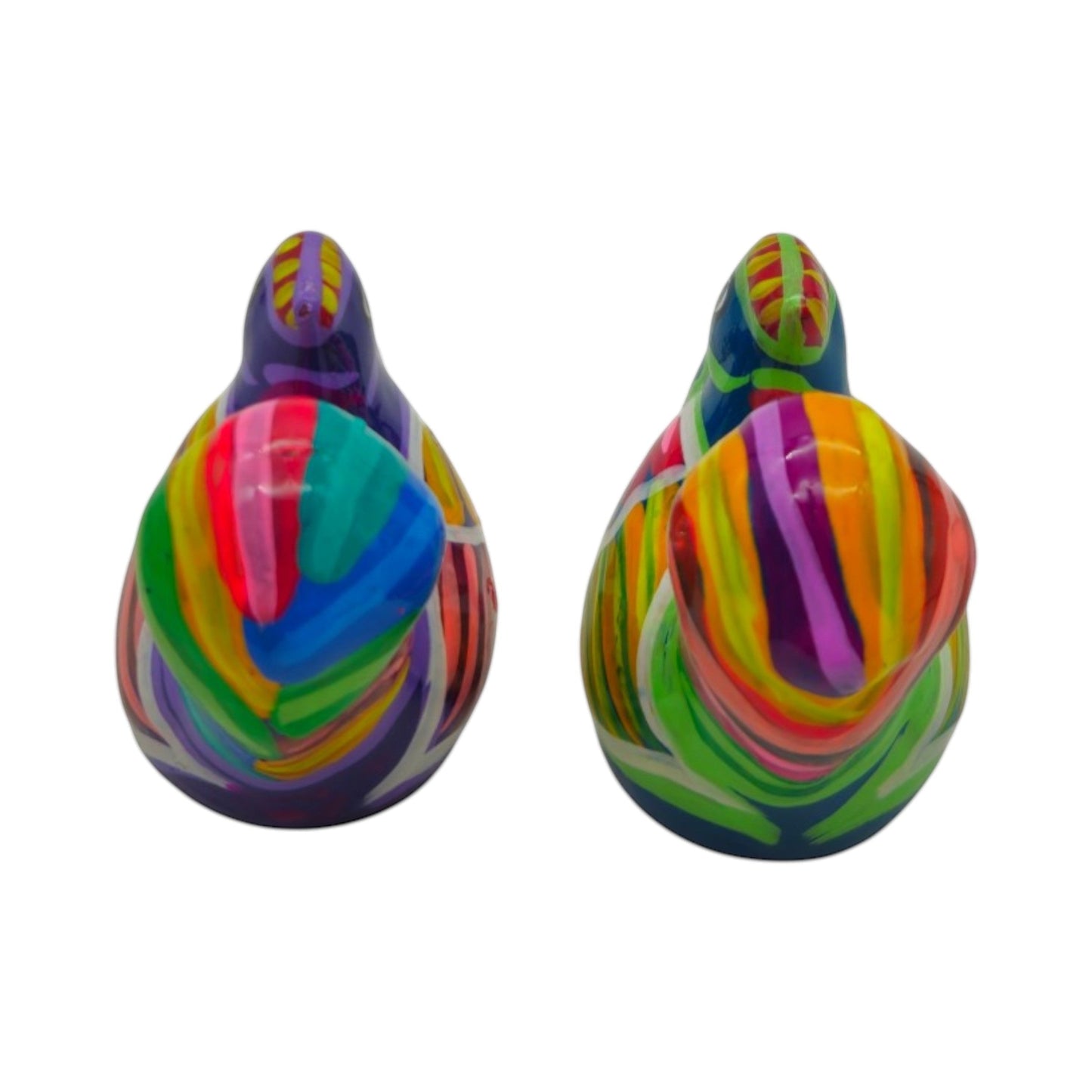 Set of 2 Chicken Salt and Pepper Shakers | Mexican Hand-Painted Guerrero Pottery