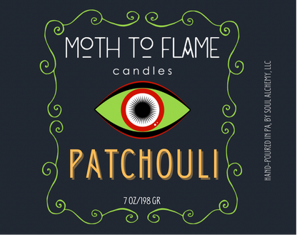 Patchouli – 7 oz Candle Moth to Flame Candles