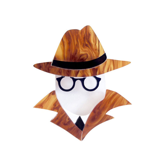 Invisible Man Brooch by Laliblue