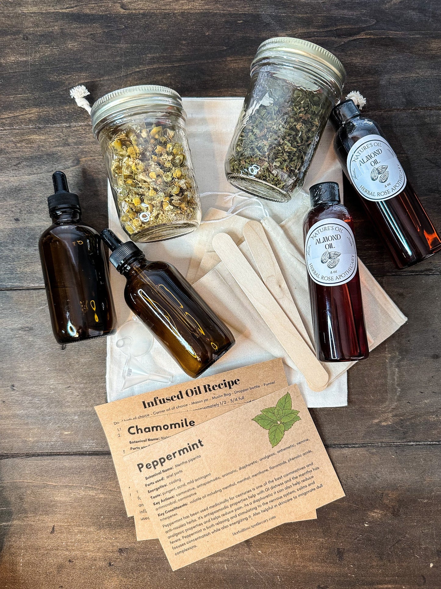 DIY Herbal Infused Oil Kit