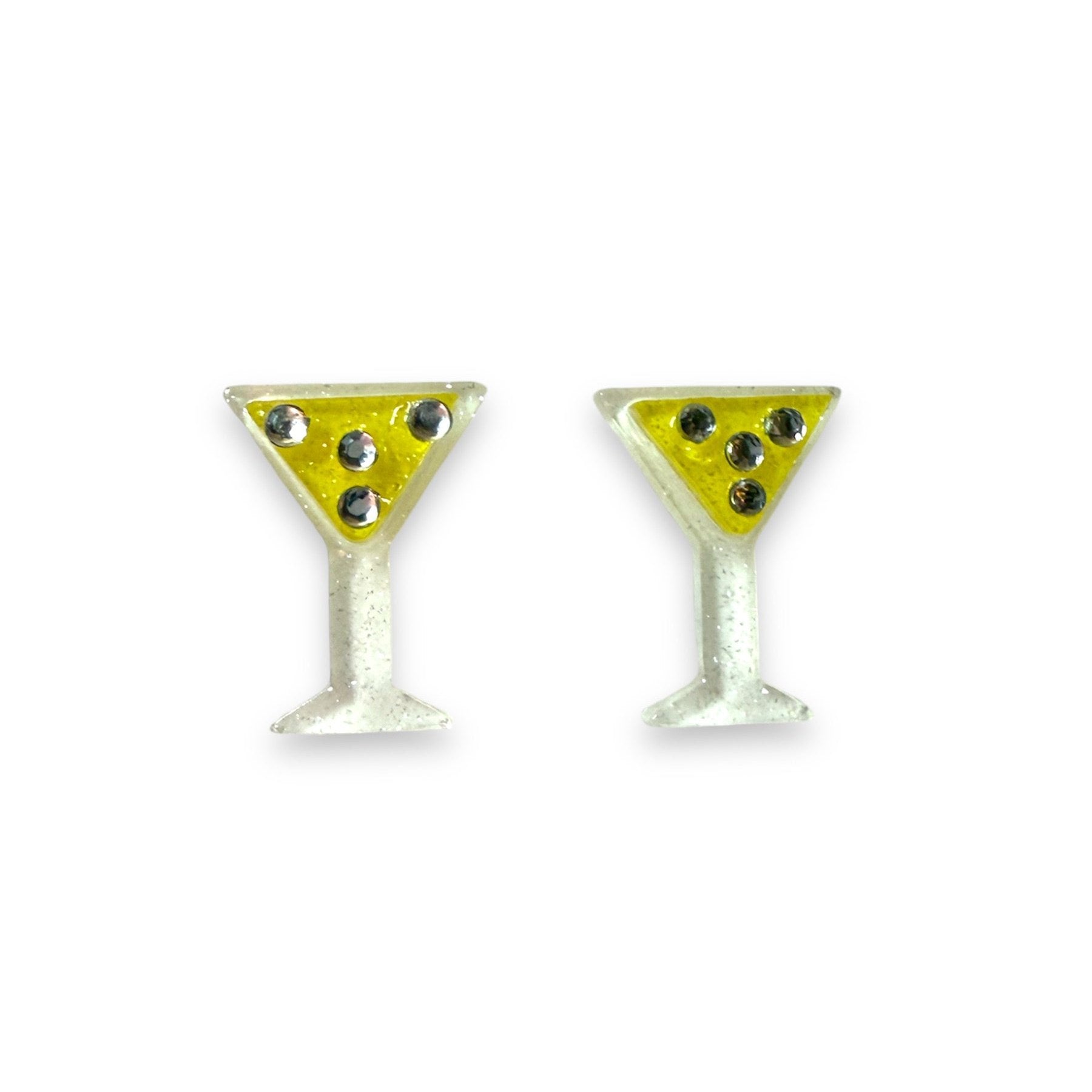 Itty-Bitty Martini Earrings by Lipstick & Chrome Quirks!