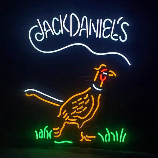 Whiskey Logo Jack Daniel's Pheasant Neon Signs Light Neon Signs Land