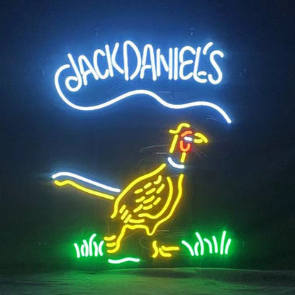 Whiskey Logo Jack Daniel's Pheasant Neon Signs Light Neon Signs Land