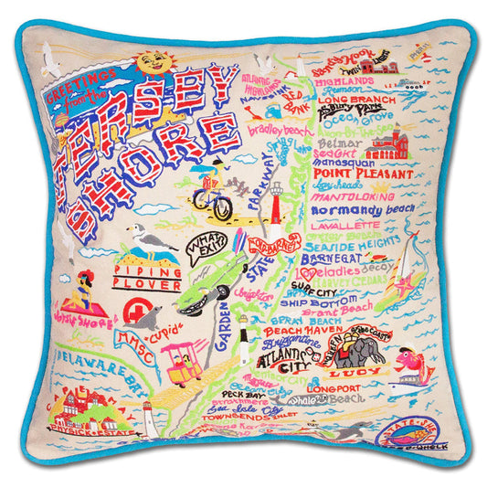 Jersey Shore Embroidered Pillow Quirks!