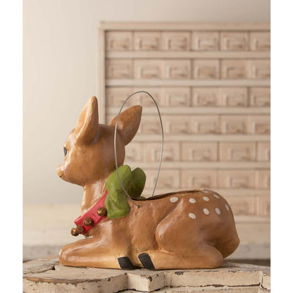 Jingle Bell Reindeer Bucket by Bethany Lowe Designs