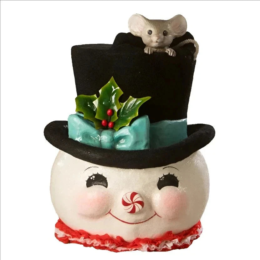 XL Jolly Snowman Top Hat Surprise by Bethany Lowe Designs Quirks!