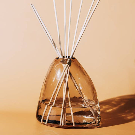 Ember Reed Diffuser: Blown Glass Non-Toxic