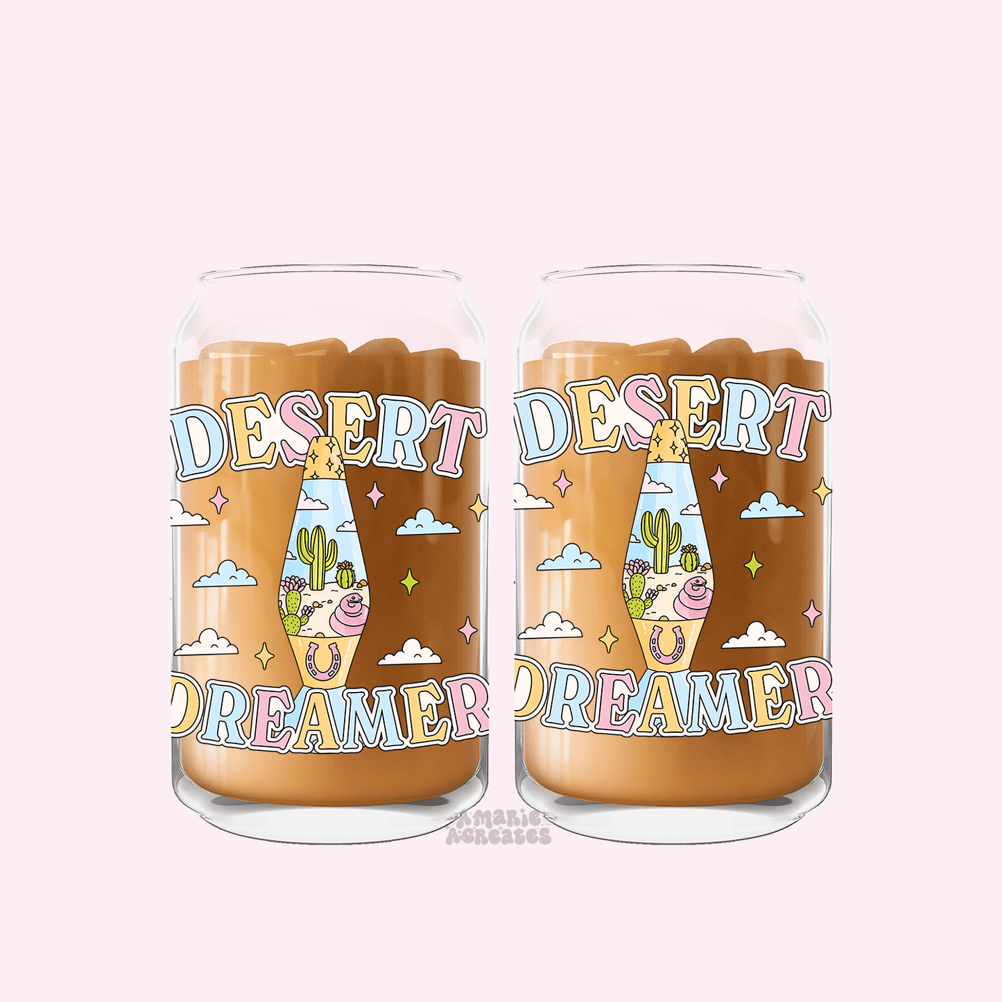 Western Vibes Glass Cup