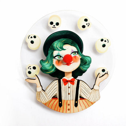 Juggler Clown Brooch by Laliblue Quirks!