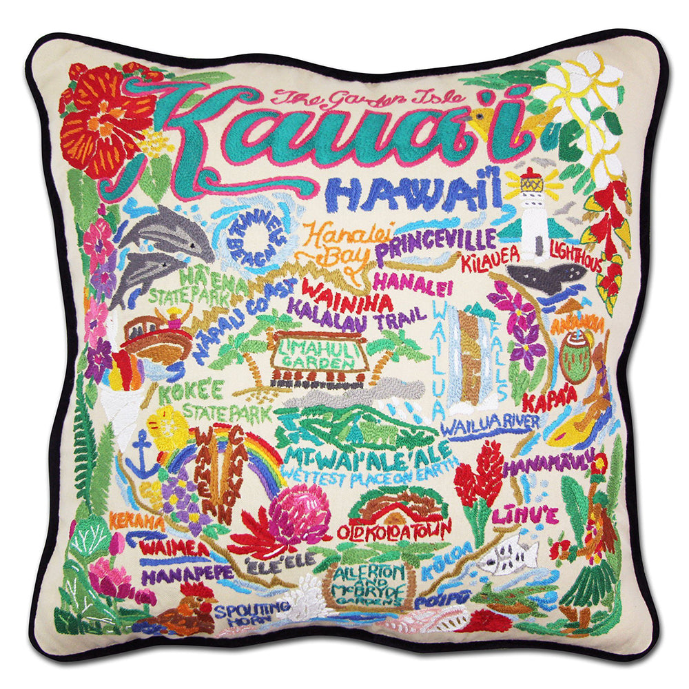 Kauai Hand-Embroidered Pillow Quirks!