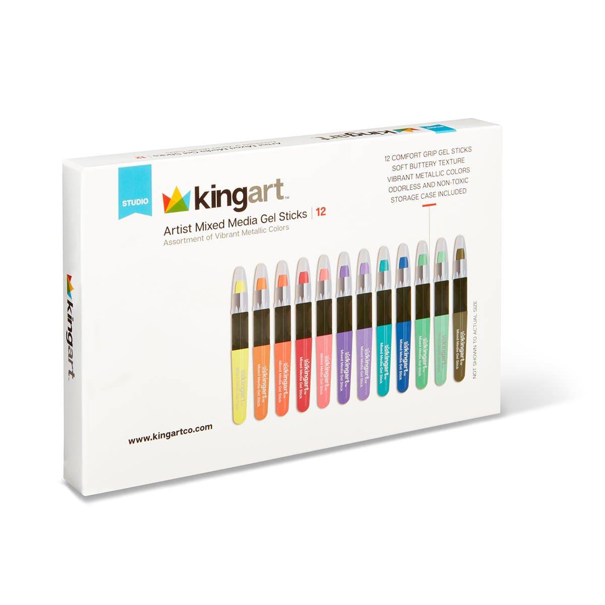 Gel Stick Crayons 12 Metallic Colors