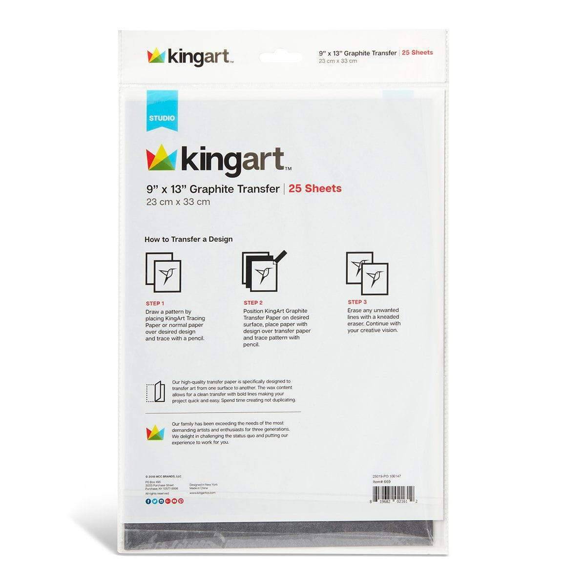 Graphite Transfer Paper -  9” x 13” - 25 Sheets