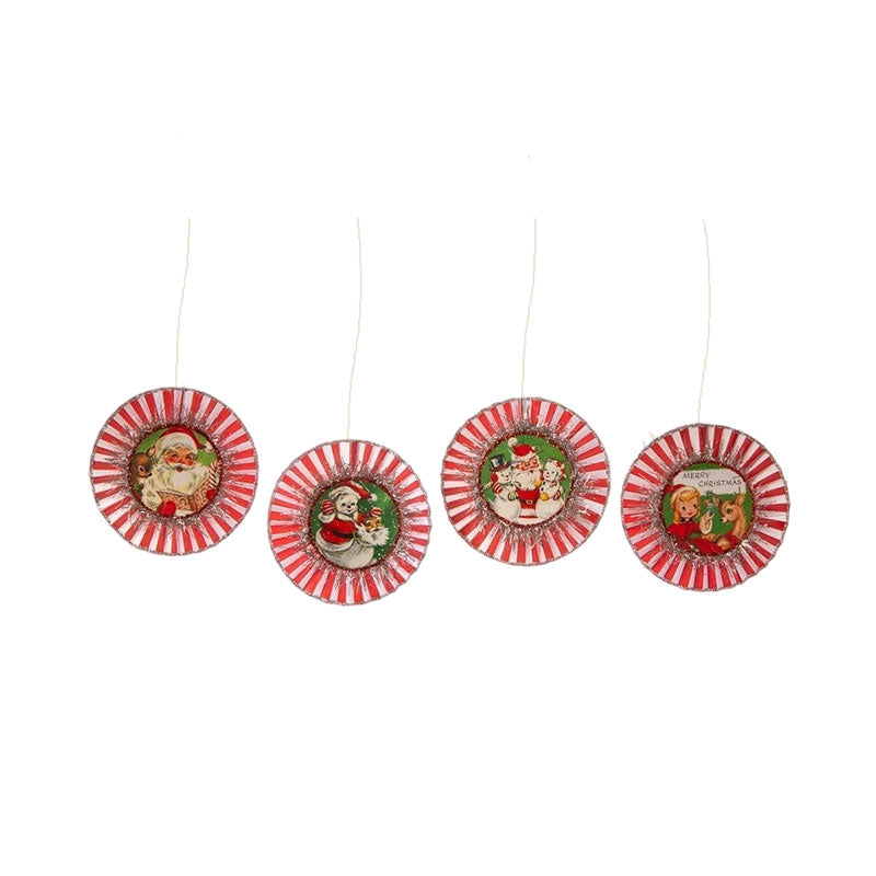 Kitschmas Rosette Ornaments Set of 4 by Bethany Lowe Designs Quirks!
