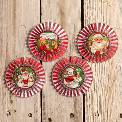 Kitschmas Rosette Ornaments Set of 4 by Bethany Lowe Designs Quirks!
