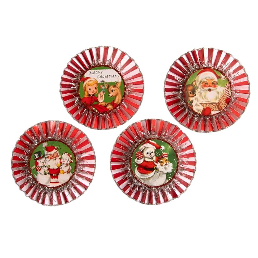 Kitschmas Rosette Ornaments Set of 4 by Bethany Lowe Designs Quirks!