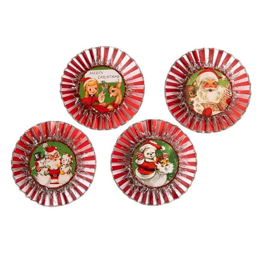 Kitschmas Rosette Ornaments Set of 4 by Bethany Lowe Designs Quirks!