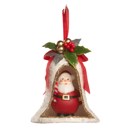 6" Kitschmas Santa in Bell by Bethany Lowe Designs