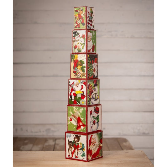 Kitschmas Stacking Blocks S6 by Bethany Lowe Designs Quirks!