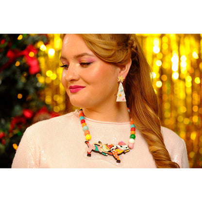 Kittens Kicking on Ice Necklace by Laliblue
