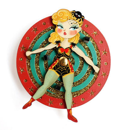 Knife Thrower Interactive Brooch by Laliblue Quirks!